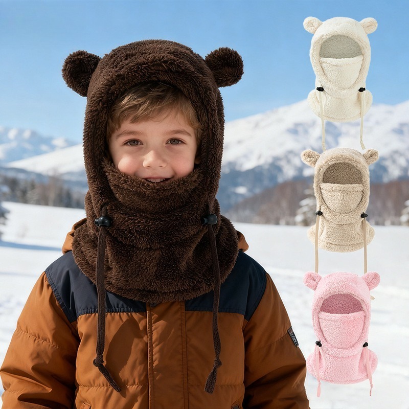 Baby Products For Face - Gorro y bufanda integrados a prueba