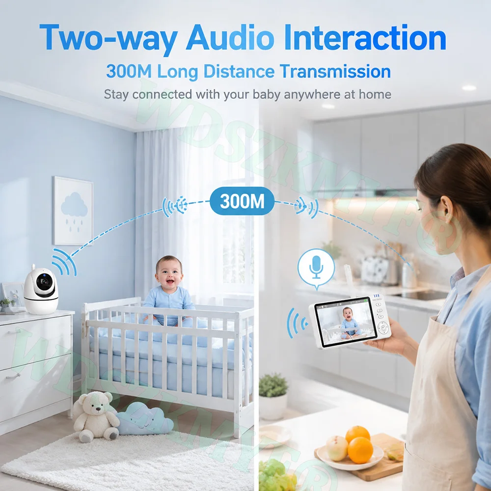 Monitor para Bebés de 5 Pulgad - Wireless Baby Monitor reseña y precio