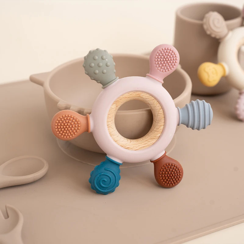 Mordedor de silicona de grado  - Baby Products Application reseña y precio