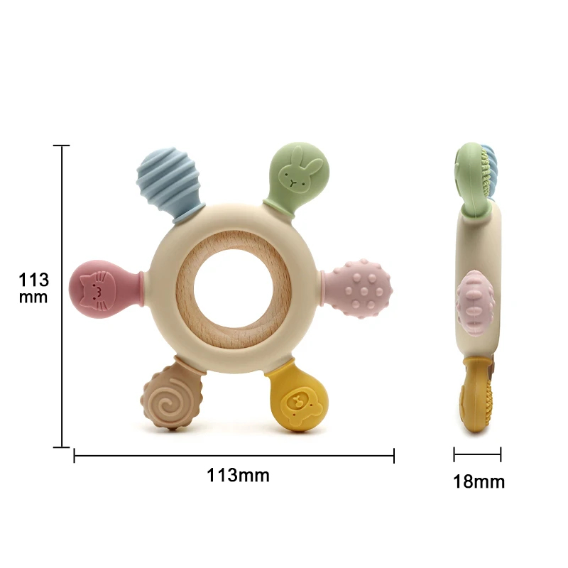 Mordedor de silicona de grado  - Baby Products Application reseña y precio