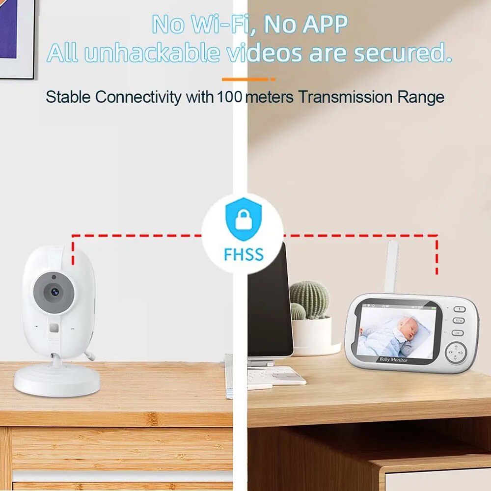 Monitor de vídeo para bebé de  - Wireless Baby Monitor reseña y precio