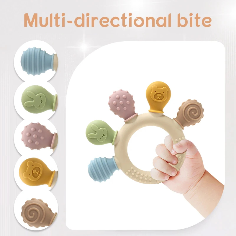 Nuevo anillo mordedor de silic - Baby Products Application reseña y precio