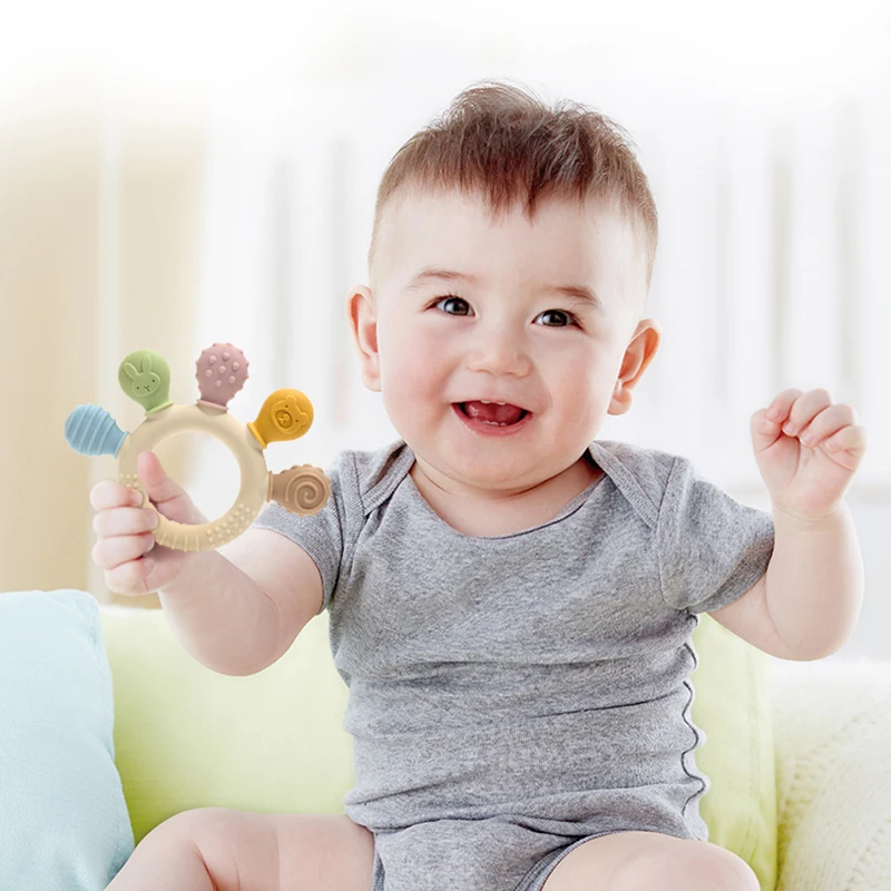 Nuevo anillo mordedor de silic - Baby Products Application reseña y precio